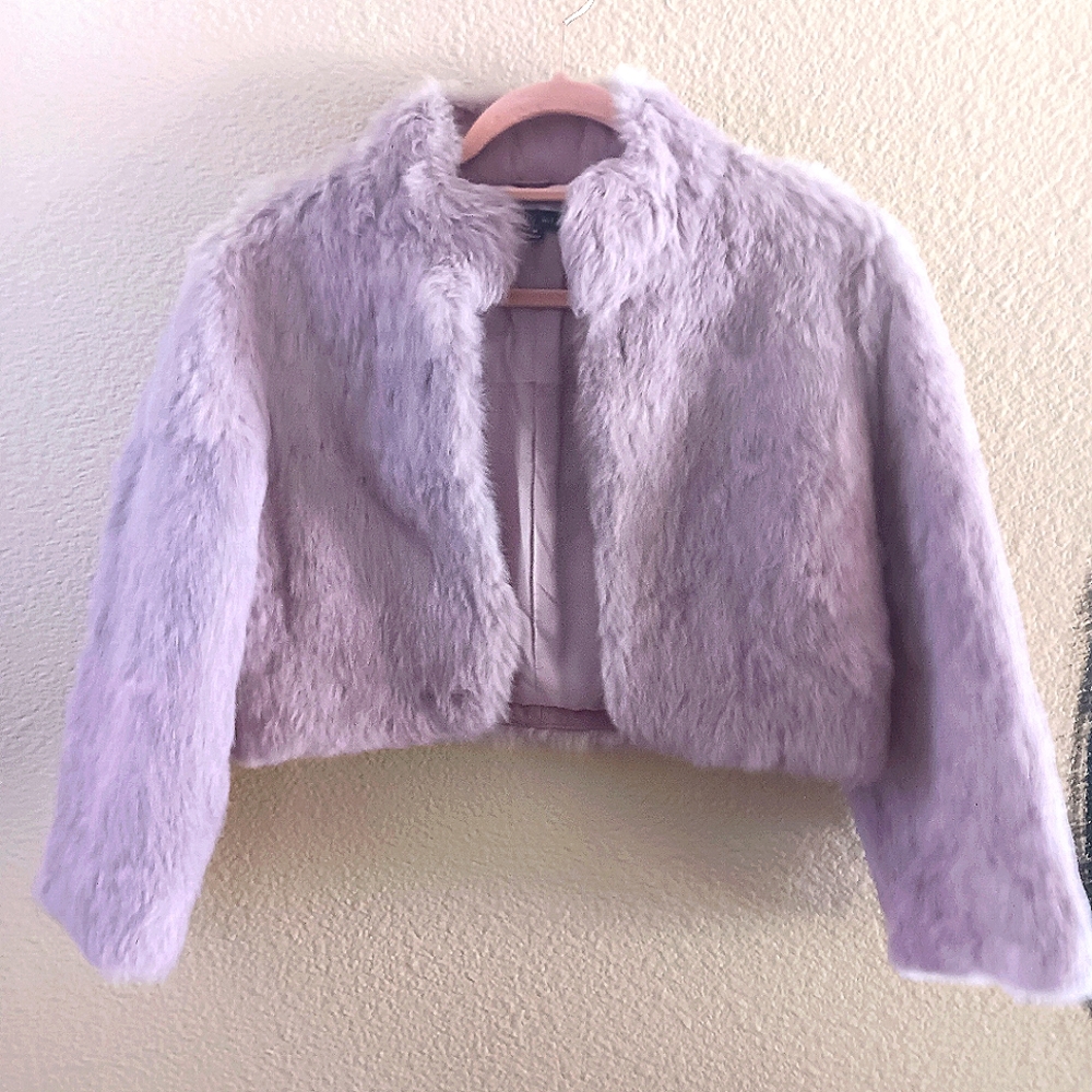 ANTONIO MELANI Elegant Cropped Fur Coat